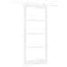 "Set Porta Scorrevole  con Hardware Bianco 93x211 cm Legno Massiccio di Pino, Porta Interna  con Vetro ""ORKDAL"" Bianca 93x211x4 cm" - Foto miniatura 6