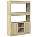 Credenza Rovere Sonoma 92x33x140 cm in Legno Multistrato - Foto miniatura 1