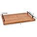 Vassoio In Legno Di Acacia Rustico Con Manici Per Servire 38x25,4 Cm - Foto miniatura 3