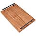 Vassoio In Legno Di Acacia Rustico Con Manici Per Servire 38x25,4 Cm - Foto miniatura 5