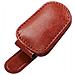 Clip Portaocchiali Da Sole In Pelle Pu Per Aletta Parasole Auto - Organizzatore Multifunzionale Per Occhiali E Biglietti Brown - Foto miniatura 2