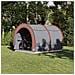 Tenda porta biciclette Grigio e arancione 256 x 222 x 182 cm - Foto miniatura 2