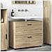 Mobile da Bagno con cassetto rovere sonoma 76.5 x 35 x 64 cm - Foto miniatura 2