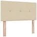 Letto box spring con materasso Crema 90 x 190 cm Tessuto - Foto miniatura 6