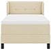 Letto box spring con materasso Crema 90 x 190 cm Tessuto - Foto miniatura 8