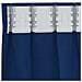 Tende con tende 2 pcs Blu scuro 225x140cm Poliestere - Foto miniatura 5
