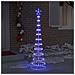 Albero di Natale LED con 230 LED Blu 51 x 51 x 190 cm Metallo - Foto miniatura 3