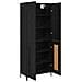Credenza Rovere Nero 69,5 x 34 x 180 cm Legno multistrato - Foto miniatura 5