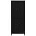 Credenza Rovere Nero 69,5 x 34 x 180 cm Legno multistrato - Foto miniatura 6