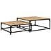 Tavolino da salotto 2 pcs Rovere artigianale Legno multistrato - Foto miniatura 7