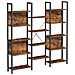 Libreria SHELF CABINET in stile loft rustico marrone 14 ripiani - Foto miniatura 1