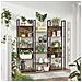 Libreria SHELF CABINET in stile loft rustico marrone 14 ripiani - Foto miniatura 7