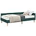 Struttura Letto Angolare con Materasso 2 pcs Verde Tessuto - Foto miniatura 1