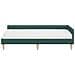 Struttura Letto Angolare con Materasso 2 pcs Verde Tessuto - Foto miniatura 5