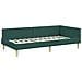 Struttura Letto Angolare con Materasso 2 pcs Verde Tessuto - Foto miniatura 6