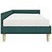 Struttura Letto Angolare con Materasso 2 pcs Verde Tessuto - Foto miniatura 8