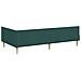 Struttura Letto Angolare con Materasso 2 pcs Verde Tessuto - Foto miniatura 9