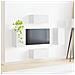 Set mobile TV 4 pz Bianco Legno ingegnerizzato - Foto miniatura 4