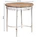Tavolo Rotondo In Legno E Metallo Finitura Invecchiata 75x75x80h Cm - Foto miniatura 3
