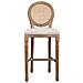 Sgabello In Legno Imbottito Panna 48x42x76/121h - Foto miniatura 2