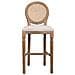 Sgabello In Legno Imbottito Panna 48x42x76/121h - Foto miniatura 4