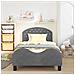 Struttura letto bambini con testata Grigio Scuro 90 x 200 cm - Foto miniatura 3