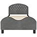 Struttura letto bambini con testata Grigio Scuro 90 x 200 cm - Foto miniatura 5