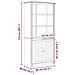 Libreria BODO Marrone miele 82 x 40 x 173 cm Legno multistrato - Foto miniatura 8
