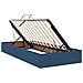Letto con luci a strisce a LED Blu 200 x 200 cm Tessuto - Foto miniatura 8