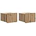 Mobiletto da notte a muro con cassetto 2 pcs Rovere Artigianale - Foto miniatura 1