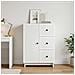 Credenza Bianco 66 x 34,5 x 90 cm Legno ingegnerizzato - Foto miniatura 2