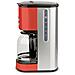 Macchina per caffé americano MG30 RED, con filtro in acciaio inox da 1,5 l (12 tazze), caraffa in vetro graduato, mantenimento in caldo - Foto miniatura 4