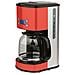 Macchina per caffé americano MG30 RED, con filtro in acciaio inox da 1,5 l (12 tazze), caraffa in vetro graduato, mantenimento in caldo - Foto miniatura 5