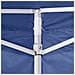 Tenda Pieghevole Con 2 Pareti 3x3 M Blu - Foto miniatura 2