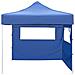 Tenda Pieghevole Con 2 Pareti 3x3 M Blu - Foto miniatura 8