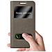 Custodia Compatibile Con Samsung Galaxy A5 2015 In Bruno Pietra - Coperchio Protettivo Con Chiusura Magnetica, Funzione Stand E 2 Finestre Di Visualizzazione - Foto miniatura 2