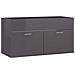 Mobile Lavabo Grigio Lucido 90x38,5x46 cm in Legno Multistrato - Foto miniatura 2