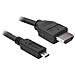 Cavo A / V DeLOCK 82661 - HDMI - 1 m - HDMI (Type A) Maschio Audio / video digitale - HDMI (Micro Type D) Maschio Audio / video digitale - Foto miniatura 1