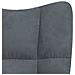 Sedia Relax Grigio Scuro in Velluto - Foto miniatura 6