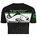 T-shirt Linear Zander M Nero / acid Green - Foto miniatura 2