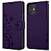 Cadorabo Custodia Compatibile Con Apple Iphone 11 (xi) In Lilla Scuro Fiore - Coperchio Protettivo In Design Floreale Con Chiusura Magnetica, Funzione Stand E Slot Per Carte - Foto miniatura 8