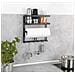 Mensola Da Cucina Multifunzione Gala Con Portasciugamani E Ganci, Nero, Wenko - Foto miniatura 4