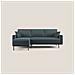 Arthur Divano Moderno Angolare In Velluto Morbido Impermeabile T01 224 Cm Sinistro Petrolio - Foto miniatura 1