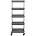 Carrello Da Cucina 5 Ripiani Grigio 40x22x116 Cm Ferro E Abs - Foto miniatura 3