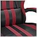 Sedia Gaming Nero E Rosso Vino In Similpelle - Foto miniatura 8