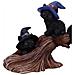 Purrfect Broomstick - Figura Del Gatto Nero Della Strega Con Manico Di Scopa 27.5cm - Foto miniatura 3