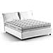 Letto Matrimoniale Silvia, Letto Contenitore Con Rivestimento In Tessuto, 100% Made In Italy, Apertura Frontale, Con Materasso Cm 140x190 Incluso, Bianco - Foto miniatura 3