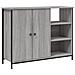 Credenza Grigio Sonoma 100x33x75 Cm In Legno Multistrato - Foto miniatura 2