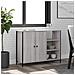 Credenza Grigio Sonoma 100x33x75 Cm In Legno Multistrato - Foto miniatura 1