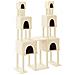 Albero Per Gatti Con Tiragraffi In Sisal Crema 199 Cm - Foto miniatura 1